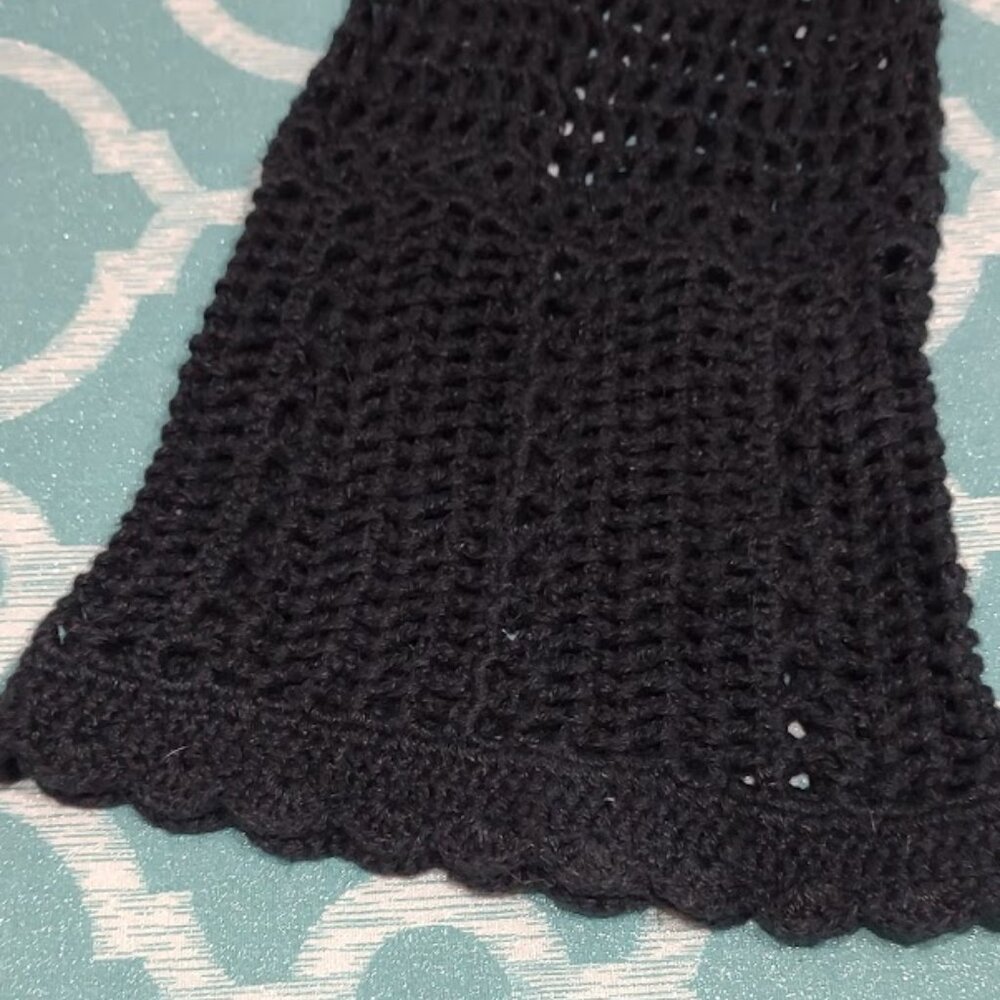 VENEZIA JEANS CLOTHING CROCHET RAMIE COTTON CARDIGAN EYE AND HOOK CLOSURE 18/20 - Picture 12 of 13